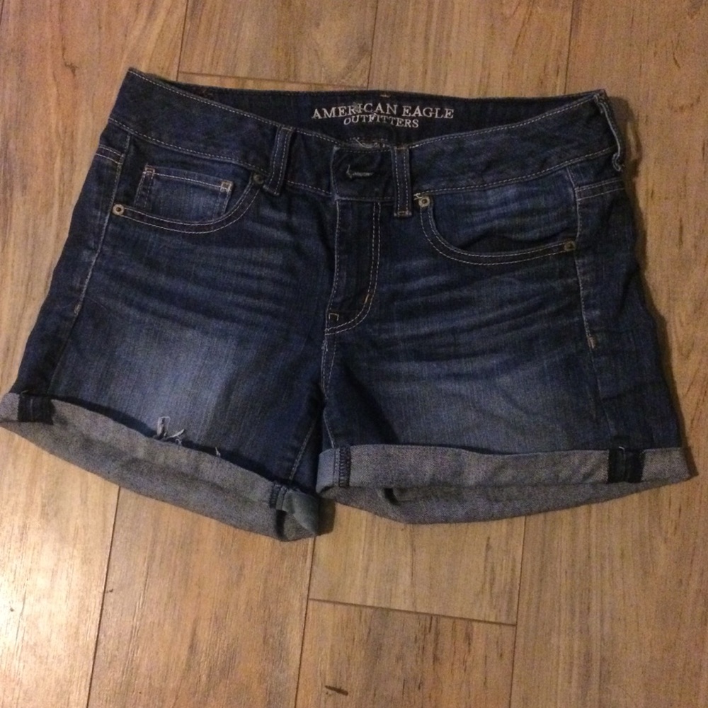 American Eagle cuffed denim shorts